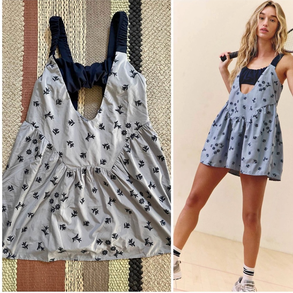 Free People Movement One Two Punch Embroidered Dress Size Small